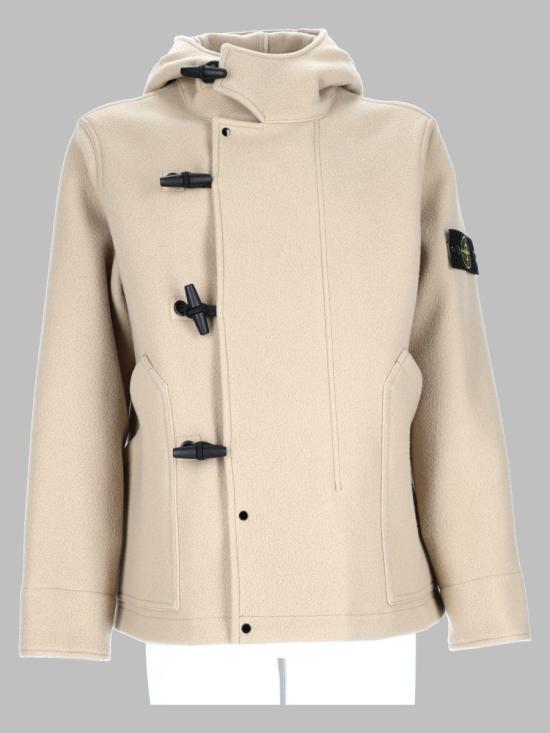 26FW 스톤 아일랜드 헤비 멜톤 울 캐시미어 쇼트 파카 L2S154100039 S0453V0094 BEIGE