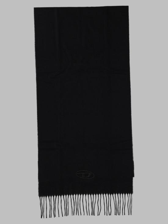 26FW 디젤 S-IMON-D-LONG 울 블렌드 프린지 머플러 A21679 0AKBL900 BLACK