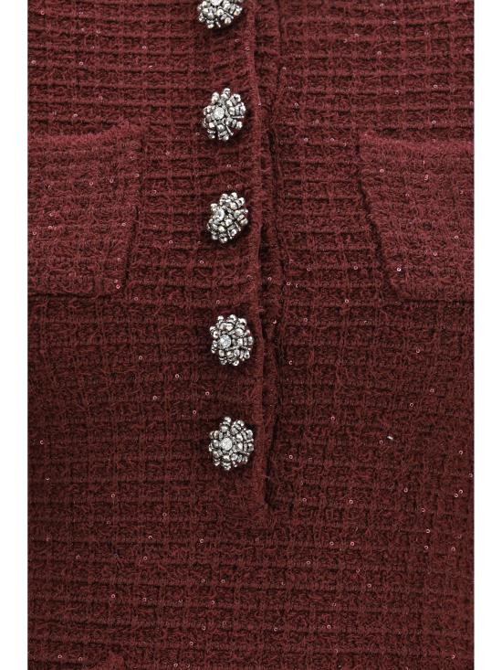 26FW 셀프 포트레이트 원피스 SC26152SBU BURGUNDY - SELF PORTRAIT