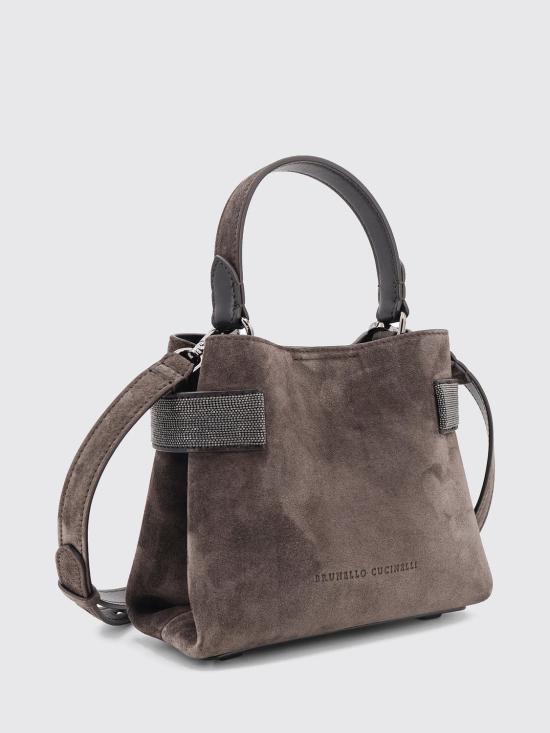 26FW 브루넬로 쿠치넬리 스몰 에센스 탑핸들 백 MBDLD2499P C9795 Black - BRUNELLO CUCINELLI