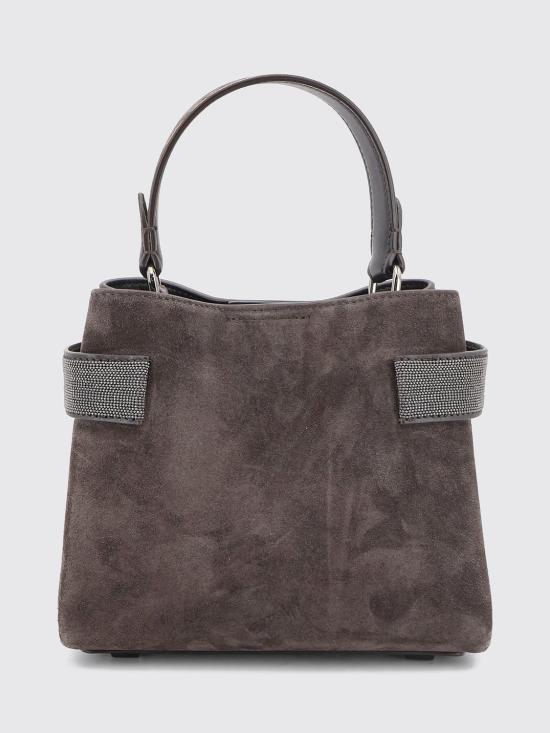 26FW 브루넬로 쿠치넬리 스몰 에센스 탑핸들 백 MBDLD2499P C9795 Black - BRUNELLO CUCINELLI