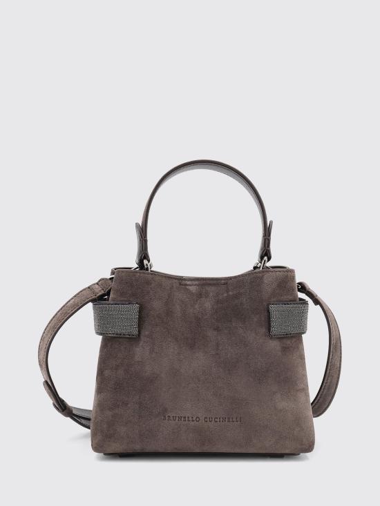 26FW 브루넬로 쿠치넬리 스몰 에센스 탑핸들 백 MBDLD2499P C9795 Black