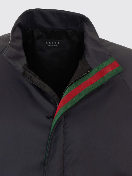 26FW 구찌 나일론 패딩 자켓 A003KUZAVJT 1000 Black - GUCCI