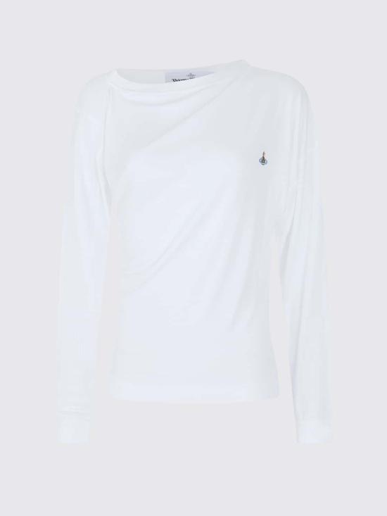 26FW 비비안웨스트우드 체인 로고 자수 카디건 자켓 3G01003YJ00BO A401 White - VIVIENNE WESTWOOD