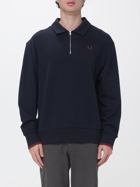 26FW 프레드페리 긴팔 티셔츠 FPM242659 608 Navy