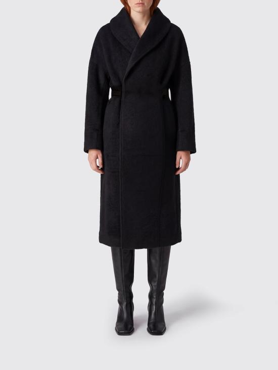 26FW 릭 오웬스 드라쿠칼라 벨티드 코트 RP02F5907WPA 09 Black