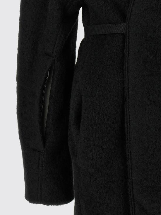 26FW 릭 오웬스 드라쿠칼라 벨티드 코트 RP02F5907WPA 09 Black - RICK OWENS