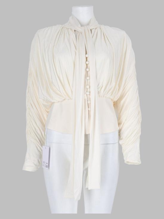 26FW 셀프 포트레이트 블라우스 AW26 009TB C CREAM IVORY