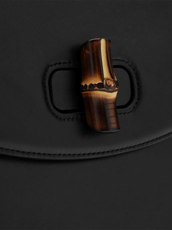26FW 구찌 뱀부 벤데타 미디엄 탑 핸들백 A005XOAAG8G 1096 Black - GUCCI