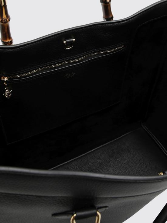 26FW 구찌 뱀부 토트백 미디엄 A005Y8AAG23 1096 Black - GUCCI