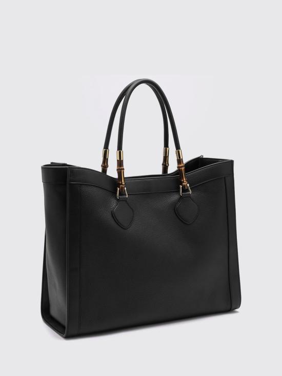 26FW 구찌 뱀부 토트백 미디엄 A005Y8AAG23 1096 Black - GUCCI
