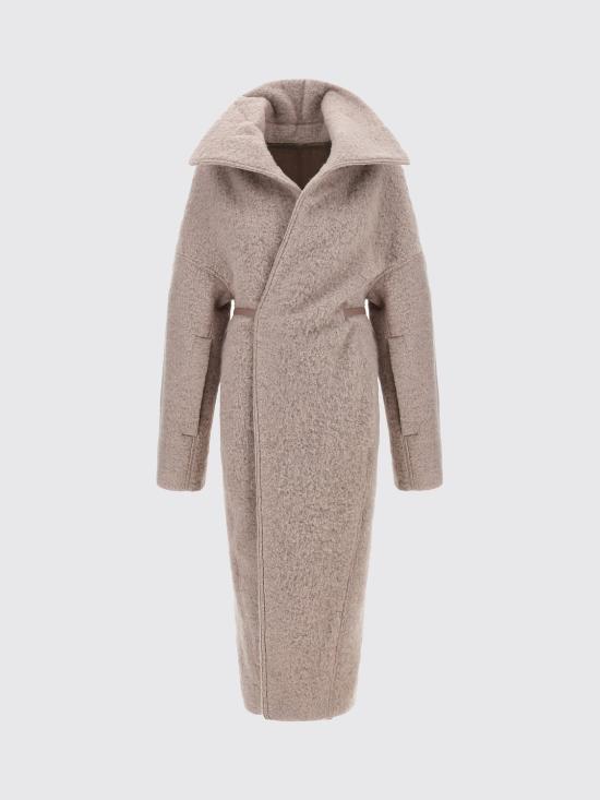 26FW 릭 오웬스 드라쿠칼라 벨티드 코트 RP02F5907WPA 23 Pink - RICK OWENS