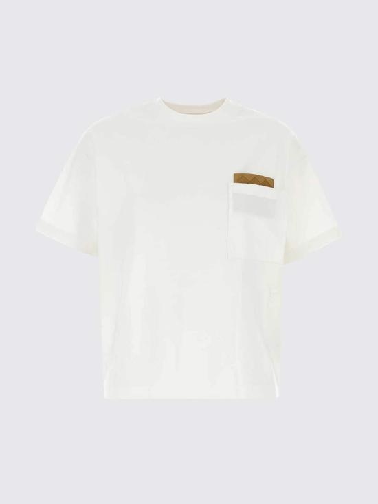26FW 보테가베네타 반팔 티셔츠 838925V4N50 9000 White - BOTTEGA VENETA