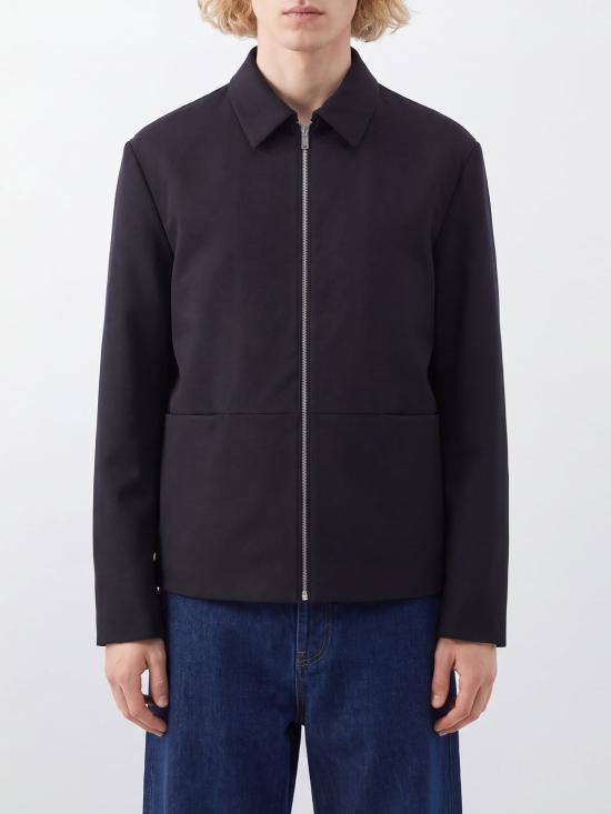26FW 구찌 리버시블 울 나일론 집업 자켓 A003KQZAVZA 1000 Black