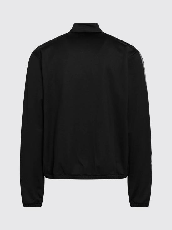 26FW 구찌 뮤티드 웹 디테일 코튼 저지 집업 자켓 A003RNXJH5O 1222 Black - GUCCI