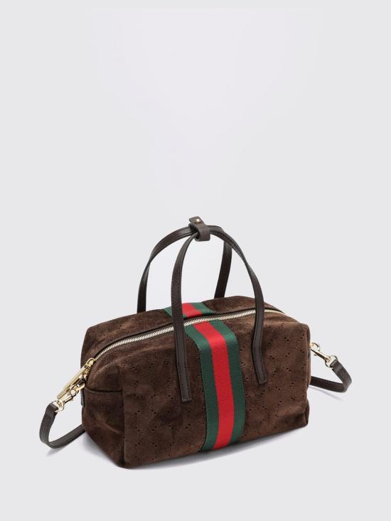 26FW 구찌 웹 스몰 보스턴백 A0070TAAHCC 2147 Brown - GUCCI