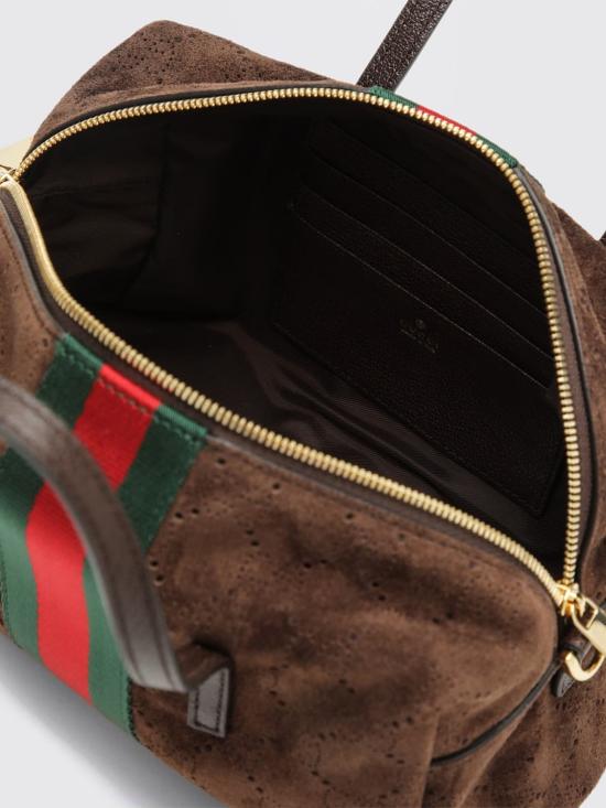 26FW 구찌 웹 스몰 보스턴백 A0070TAAHCC 2147 Brown - GUCCI