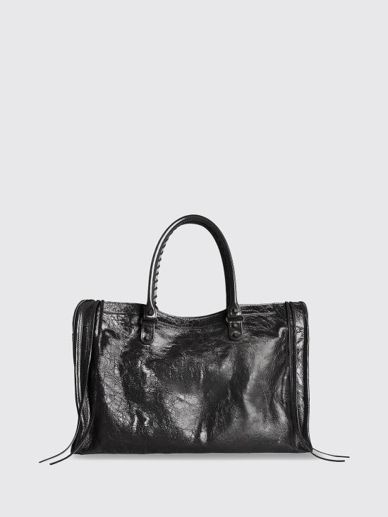 26FW 발렌시아가 르 시티 백 라지 8657652ACFH 1000 Black - BALENCIAGA