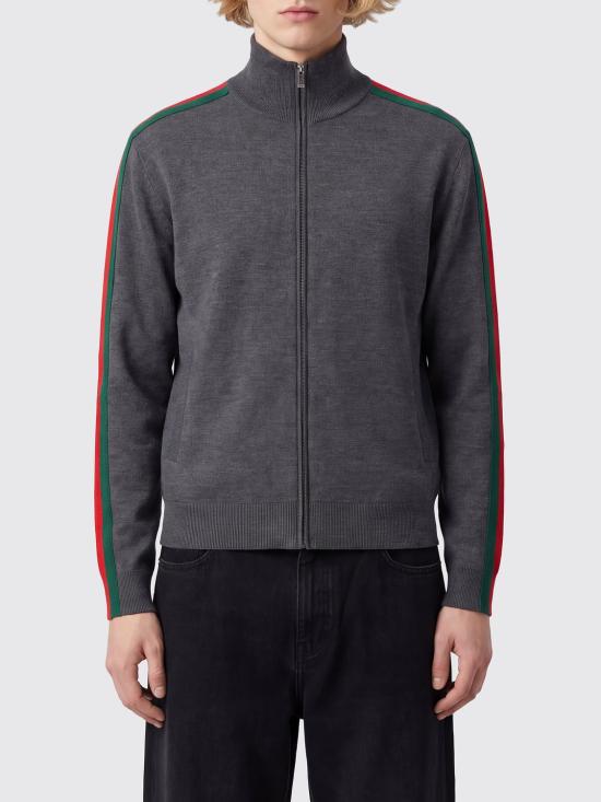26FW 구찌 파인 울 집업 재킷 A006L3XKFTL 1052 Grey