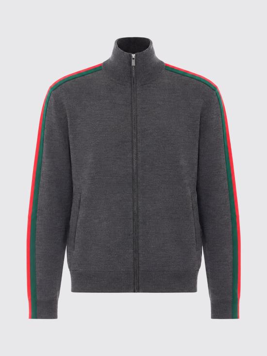 26FW 구찌 파인 울 집업 재킷 A006L3XKFTL 1052 Grey - GUCCI