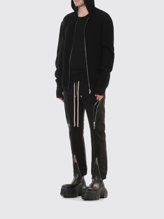 26FW 릭 오웬스 후드 집업 재킷 RU02F4647KWVH 09 Black - RICK OWENS