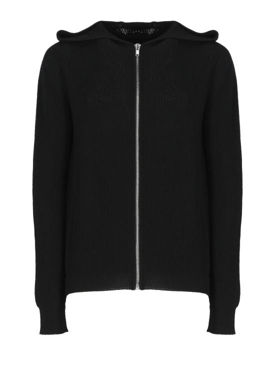26FW 릭 오웬스 후드 집업 재킷 RU02F4647KWVH 09 Black - RICK OWENS