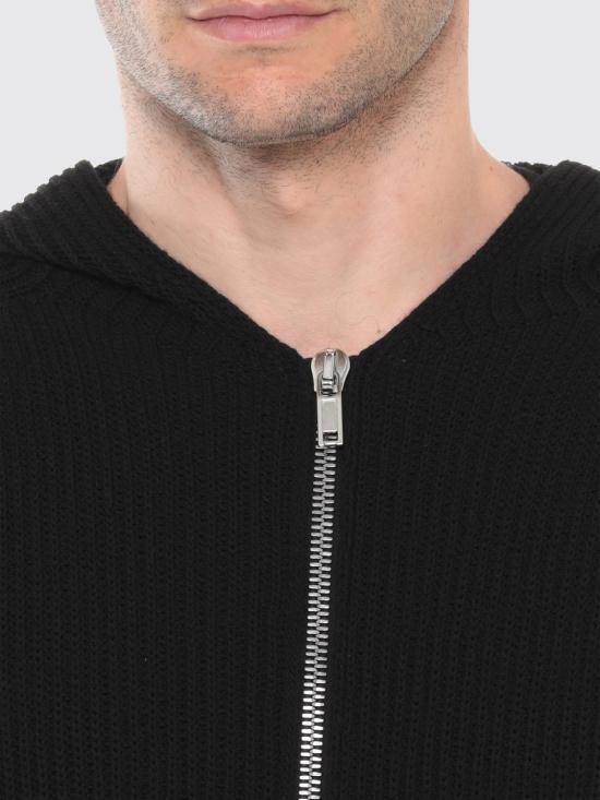26FW 릭 오웬스 후드 집업 재킷 RU02F4647KWVH 09 Black - RICK OWENS