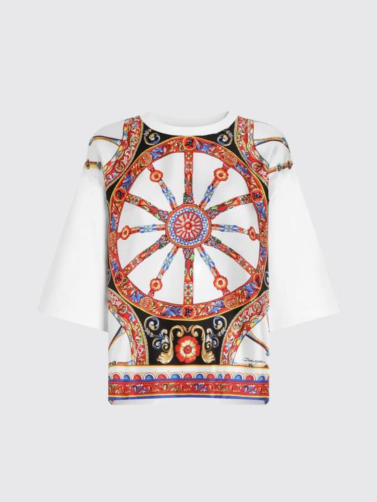 26FW 돌체앤가바나 반팔 티셔츠 F8W13TGDDVP HD6CK Fa01 - DOLCE & GABBANA