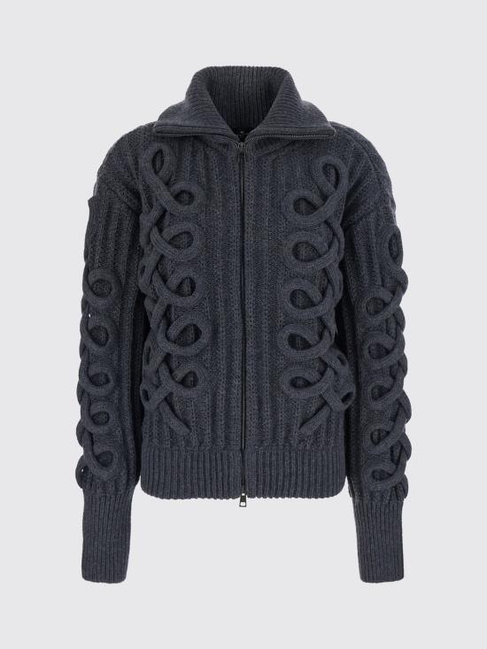 26FW 에트로 우븐 울 지퍼 가디건 WRKP0055AV12A V0766 Grey - ETRO