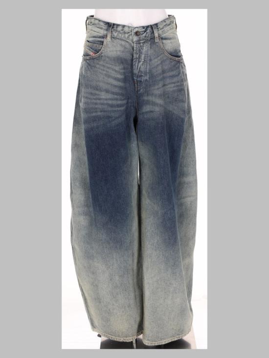 26FW 디젤 1987 D-Khelz 릴렉스드 데님 팬츠 A23949 007EF01 MULTICOLOR