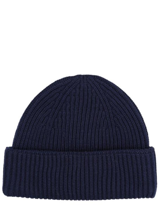 26FW 메종키츠네 폭스 헤드 라지 비니 PM06112KT1022 0413 BLUE - MAISON KITSUNE