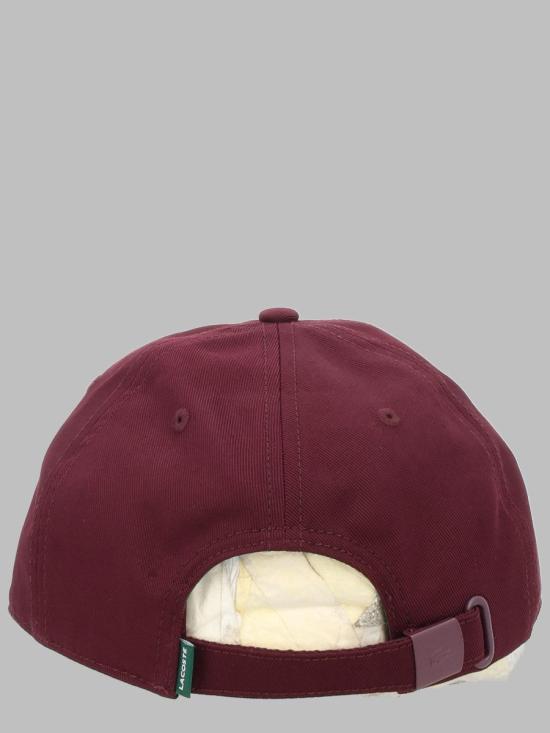 26FW 라코스테 오가닉 코튼 트윌 캡 RK0491 3KE BURGUNDY - LACOSTE