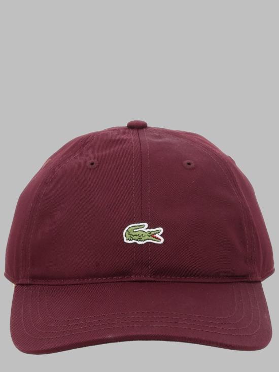 26FW 라코스테 오가닉 코튼 트윌 캡 RK0491 3KE BURGUNDY