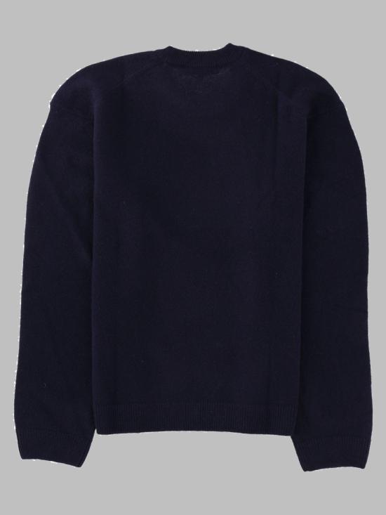 26FW 메종키츠네 폭스 헤드 램스울 컴포트 스웨터 PM00803KT1006 0413 BLUE - MAISON KITSUNE
