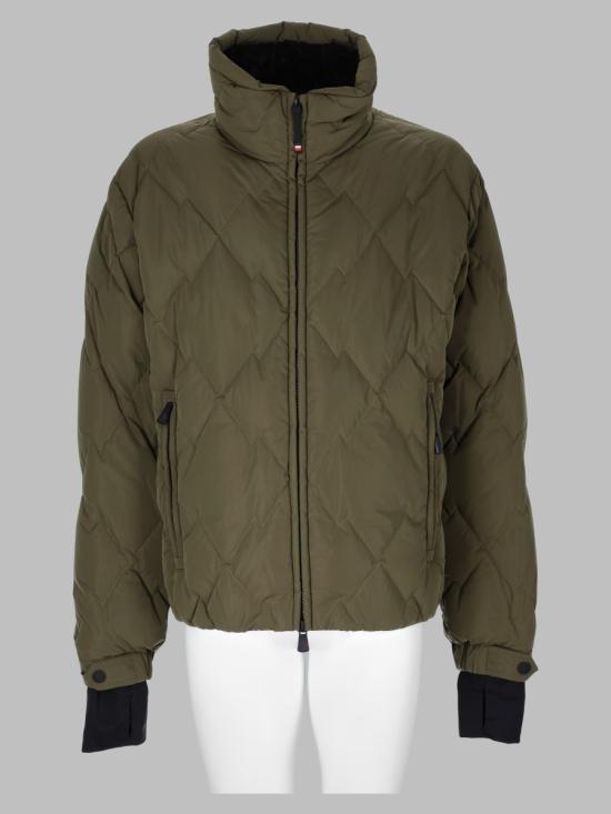 26FW 몽클레어 브라만스 다이아몬드 퀼티드 숏 다운 자켓 L20971A00030 59876825 GREEN