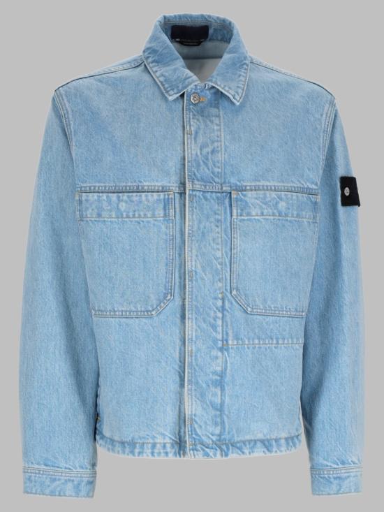 26FW 스톤 아일랜드 블루 린스 버튼 디테일 코치 재킷 L2S144100006 S0J33VJ204 DENIM