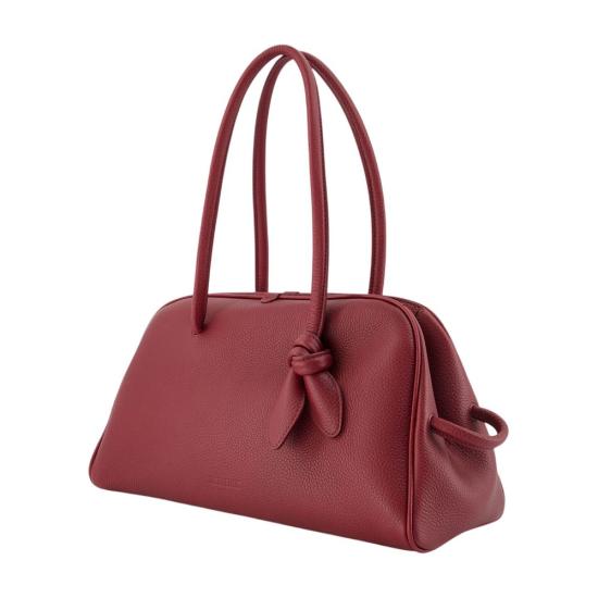 26FW 자크뮈스 투리스모 소프트 볼링백 BAU00417AC03A03 490 BURGUNDY - JACQUEMUS