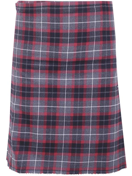 26FW 비비안웨스트우드 플리츠 타탄 체크 미디 스커트 2F020002 W01NG P210 CHARCOAL RED