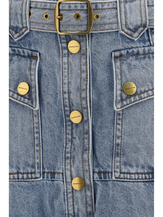 27SS 짐머만 스커트 1463SC27R SFM LIGHT BLUE - ZIMMERMANN