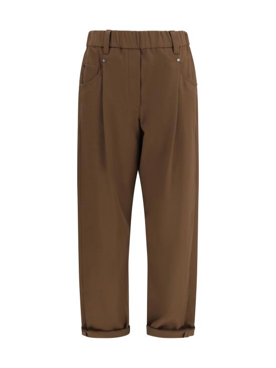 26FW 브루넬로 쿠치넬리 스트레이트 팬츠 MA126P8417 C9812 BROWN