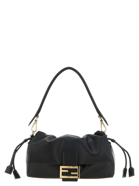 26FW 펜디 바게트 소프트 미디엄 백 8BR856B1ZKF0QA1 Black