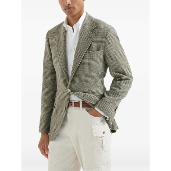 26FW 브루넬로 쿠치넬리 수트 자켓 MV4437BTDH C822 GREEN GREY - BRUNELLO CUCINELLI