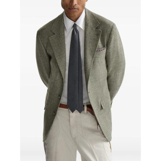 26FW 브루넬로 쿠치넬리 수트 자켓 MV4437BTDH C822 GREEN GREY - BRUNELLO CUCINELLI
