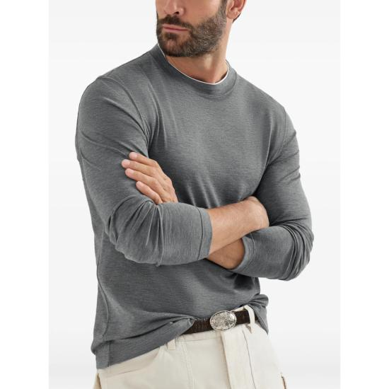 26FW 브루넬로 쿠치넬리 탑 MH8367433 CWD40 GREY - BRUNELLO CUCINELLI