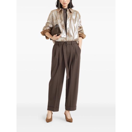 26FW 브루넬로 쿠치넬리 팬츠 M0W07P8995 C019 BROWN - BRUNELLO CUCINELLI