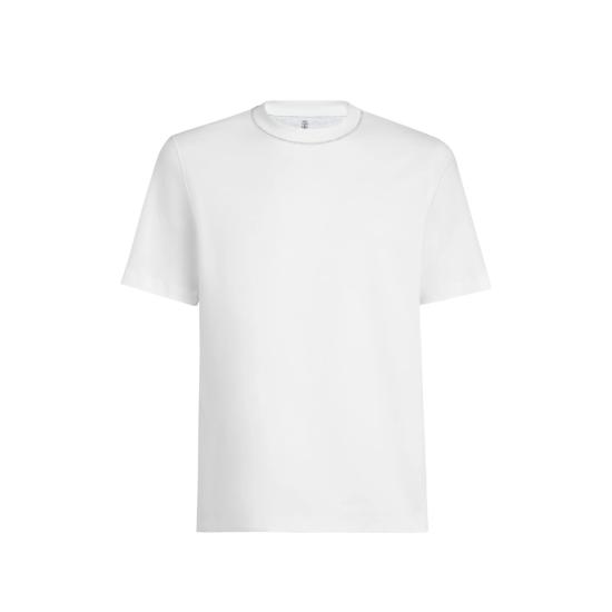 26FW 브루넬로 쿠치넬리 탑 M0B131356P CA819 WHITE