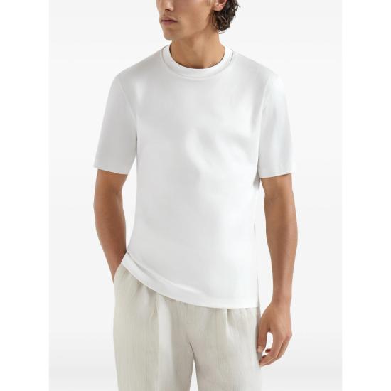 26FW 브루넬로 쿠치넬리 탑 M0B131356P CA819 WHITE - BRUNELLO CUCINELLI