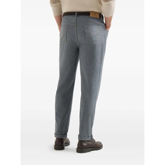 26FW 브루넬로 쿠치넬리 스트레이트 팬츠 M038PF1012 CBE80 GREY - BRUNELLO CUCINELLI
