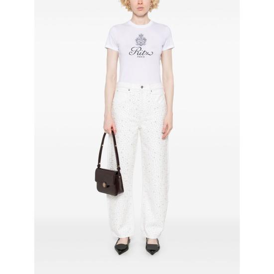 27SS 프레임 X 리츠 파리 탑 WP25JTE007 WHT WHITE - FRAME X RITZ PARIS