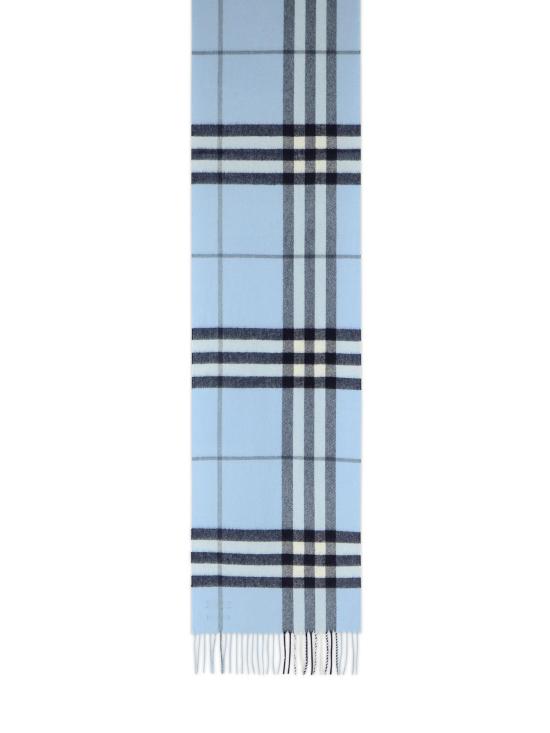 26FW 버버리 체크 캐시미어 스카프 8112636C3263 Light Blue - BURBERRY